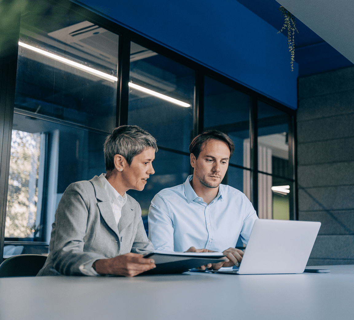 Business meeting in modern office